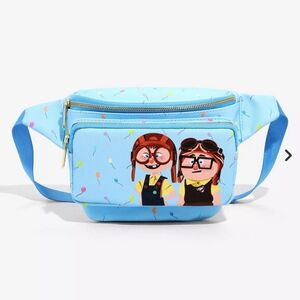 Loungefly Disney Pixar Up Young Carl & Ellie Fanny Pack In EUC